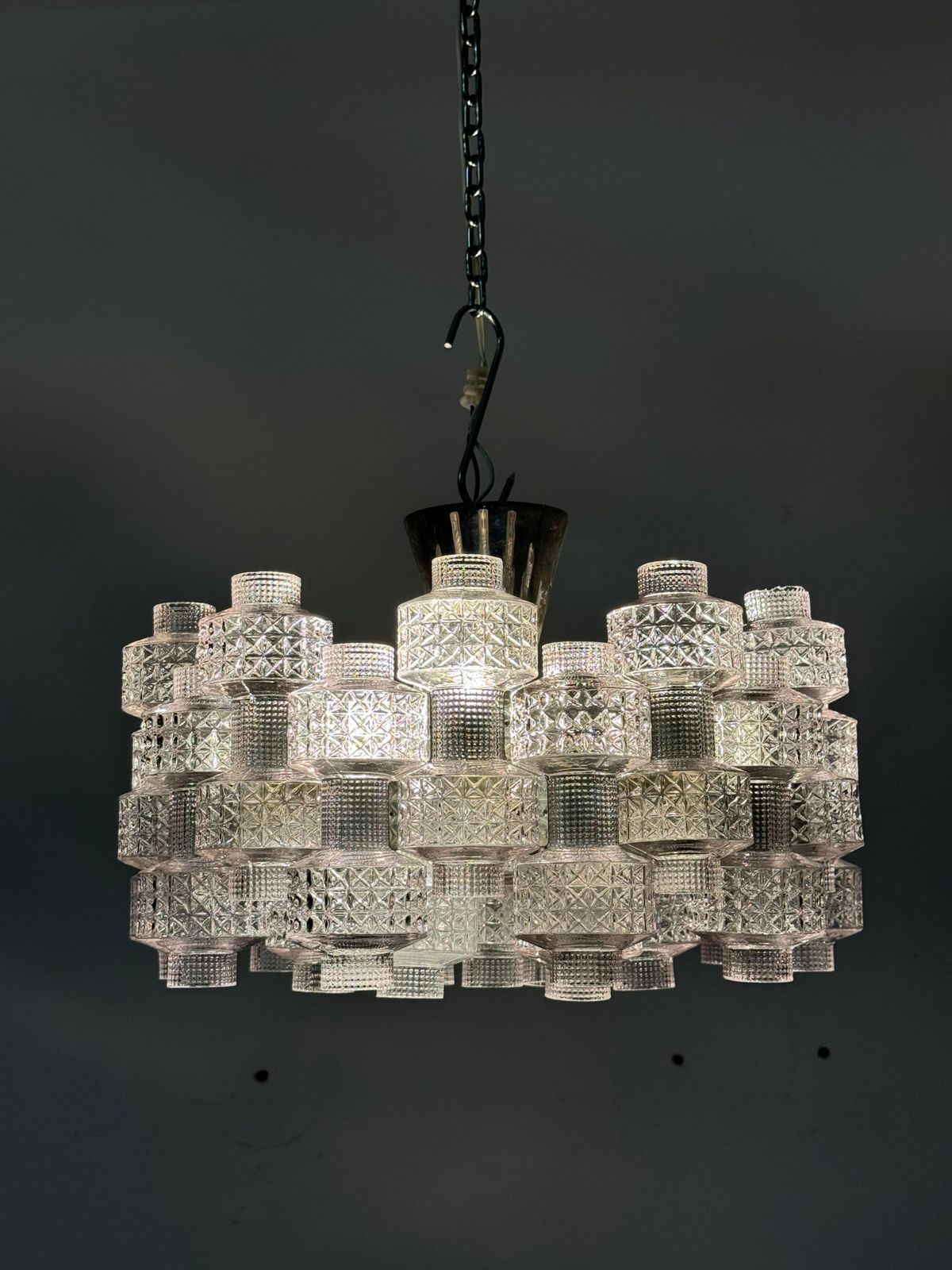 photo buy Rare Large "Festival" Chandelier By Gert Nystöm