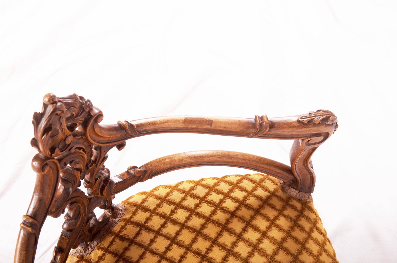 French Louis XV Style Carved Walnut Corner Chair photo buy
