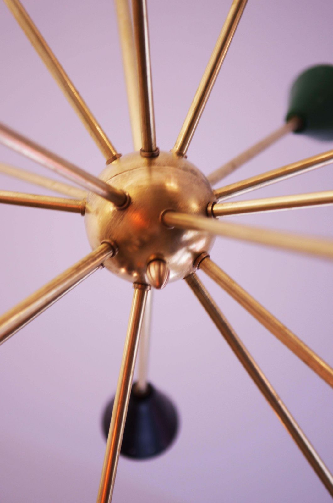 Colorful Sputnik Chandelier In The Style Of Stilnovo photo vintage