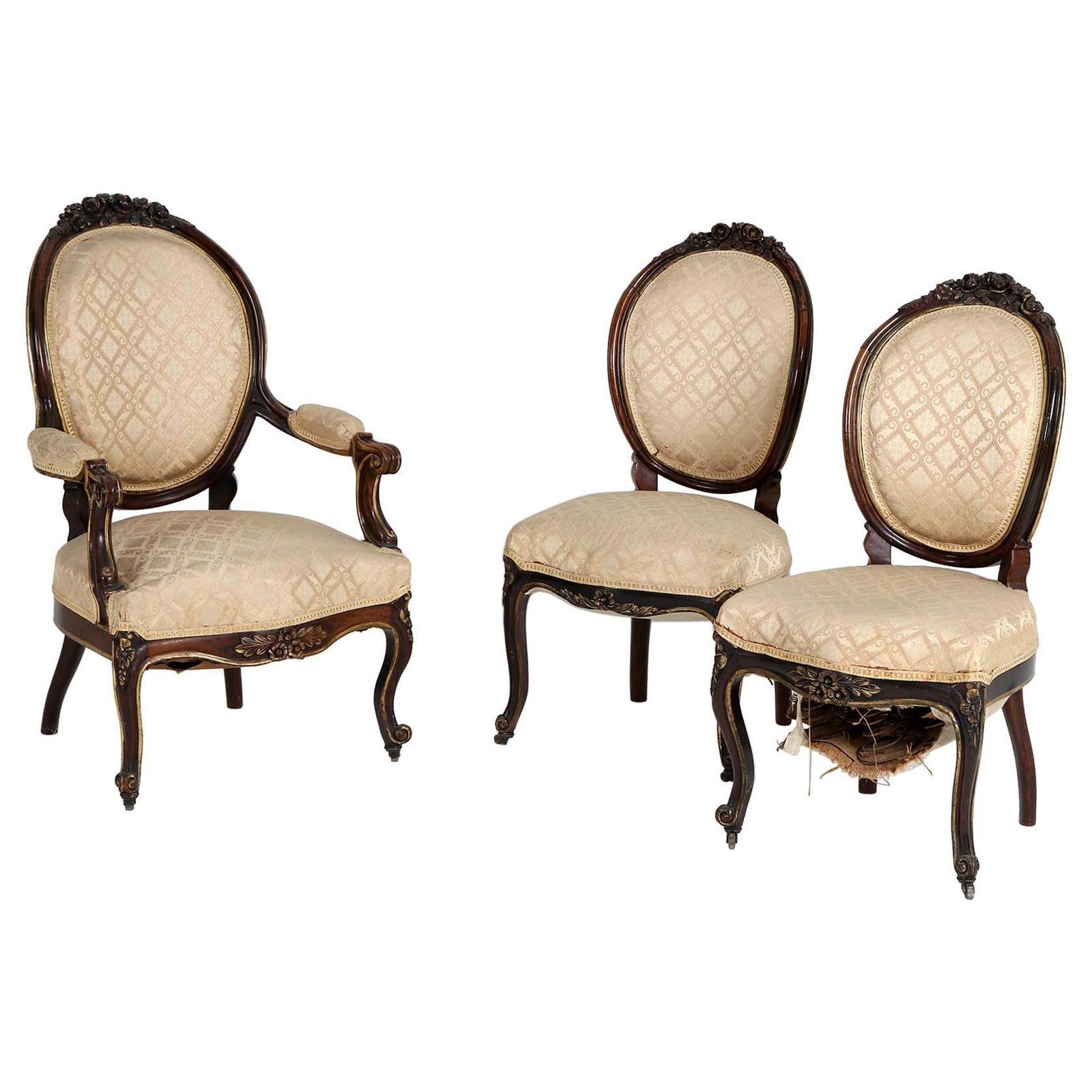 Rococo Louis XV Style Late 19th Century Chair