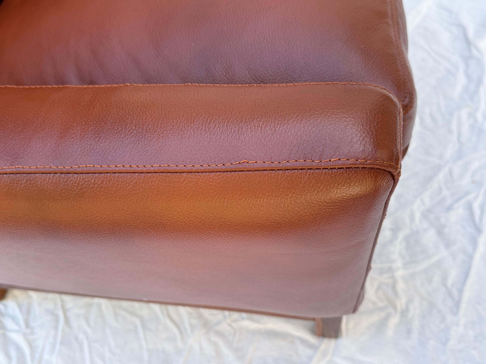 Frederik A. Kayser Wingback Chair Armchair Upholstered In Leather photo vintage