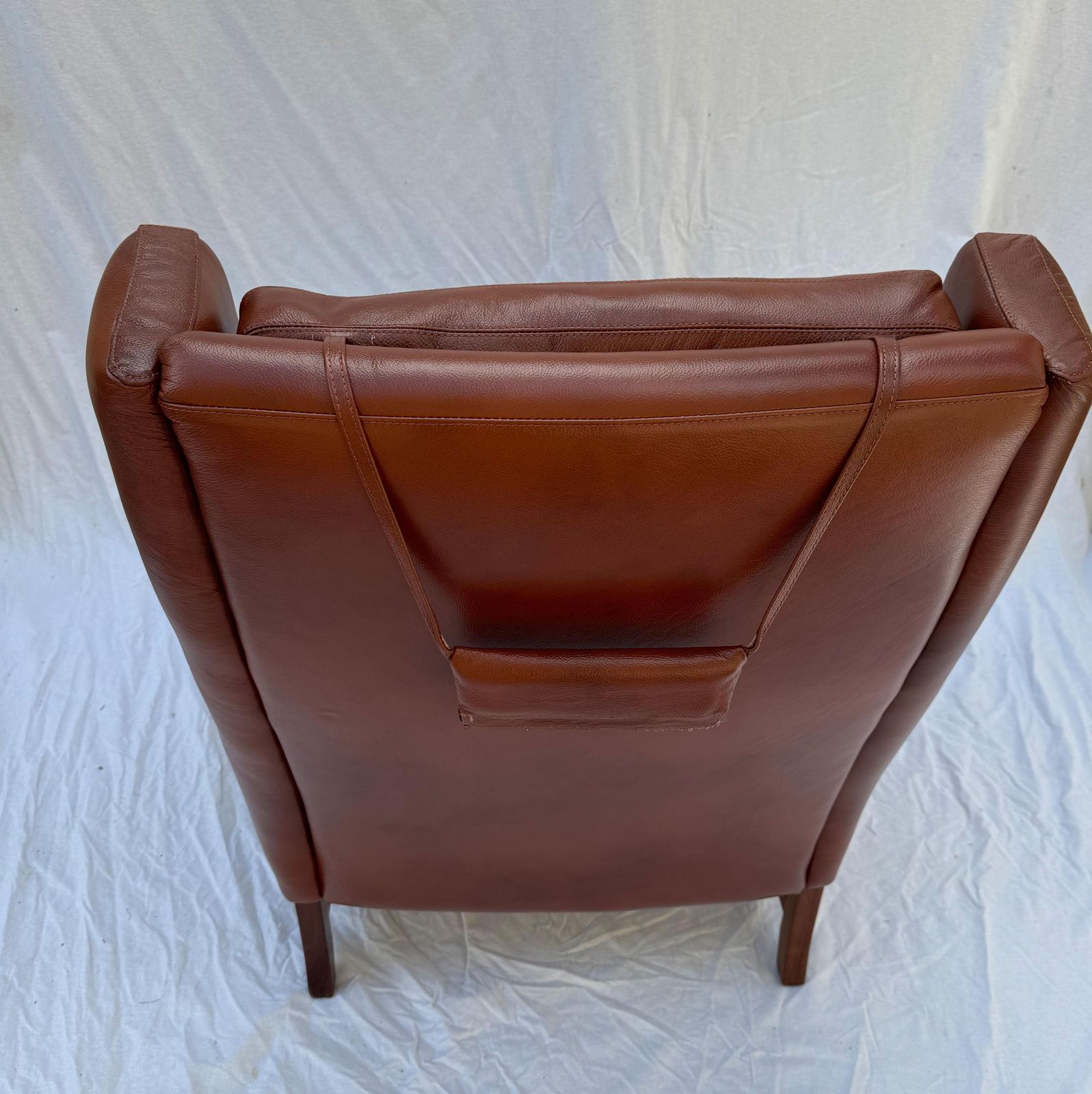 photo vinterior Frederik A. Kayser Wingback Chair Armchair Upholstered In Leather