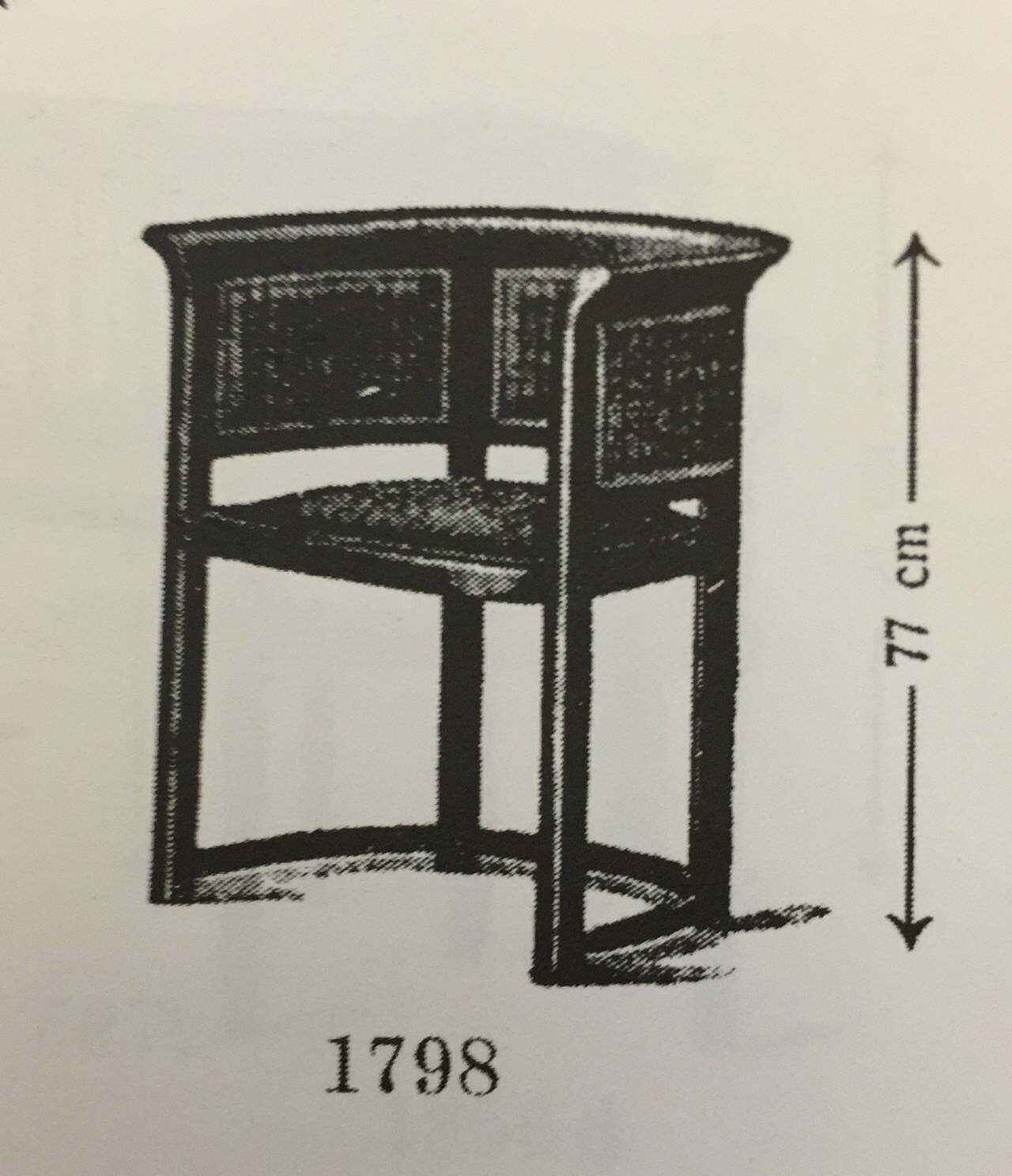 Thonet Armchair Catalog Number 1798 photo for sale