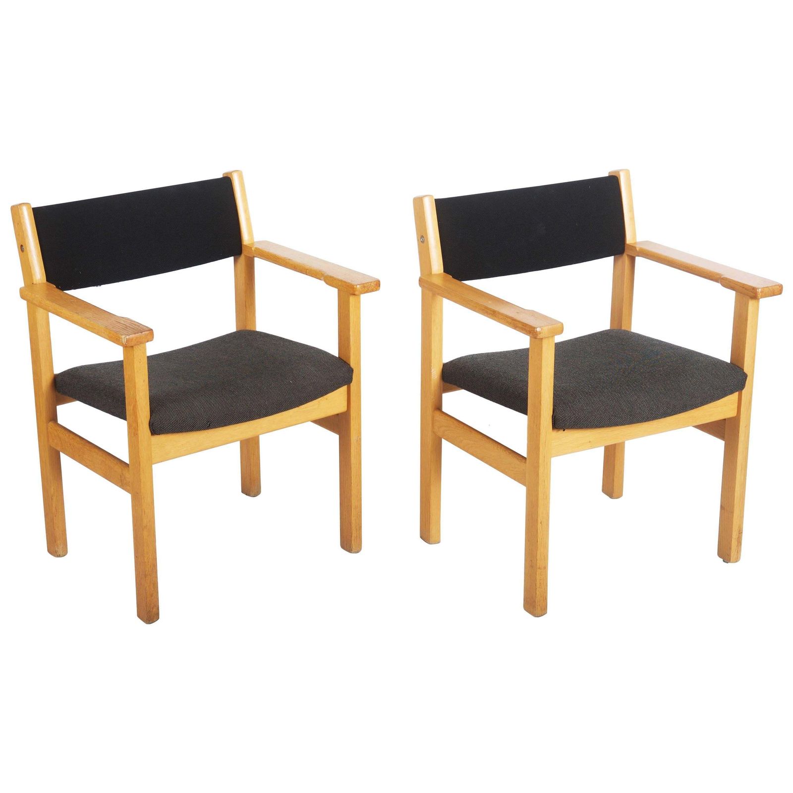 Nice Pair Of Vintage Hans Wegner Armchairs