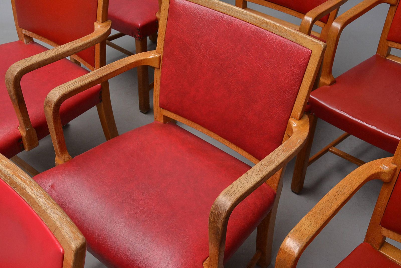 Mogens Koch Oak Armchairs For Sønderborg Hospital photo vintage