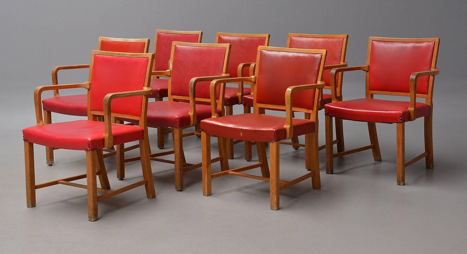 photo furniture Mogens Koch Oak Armchairs For Sønderborg Hospital