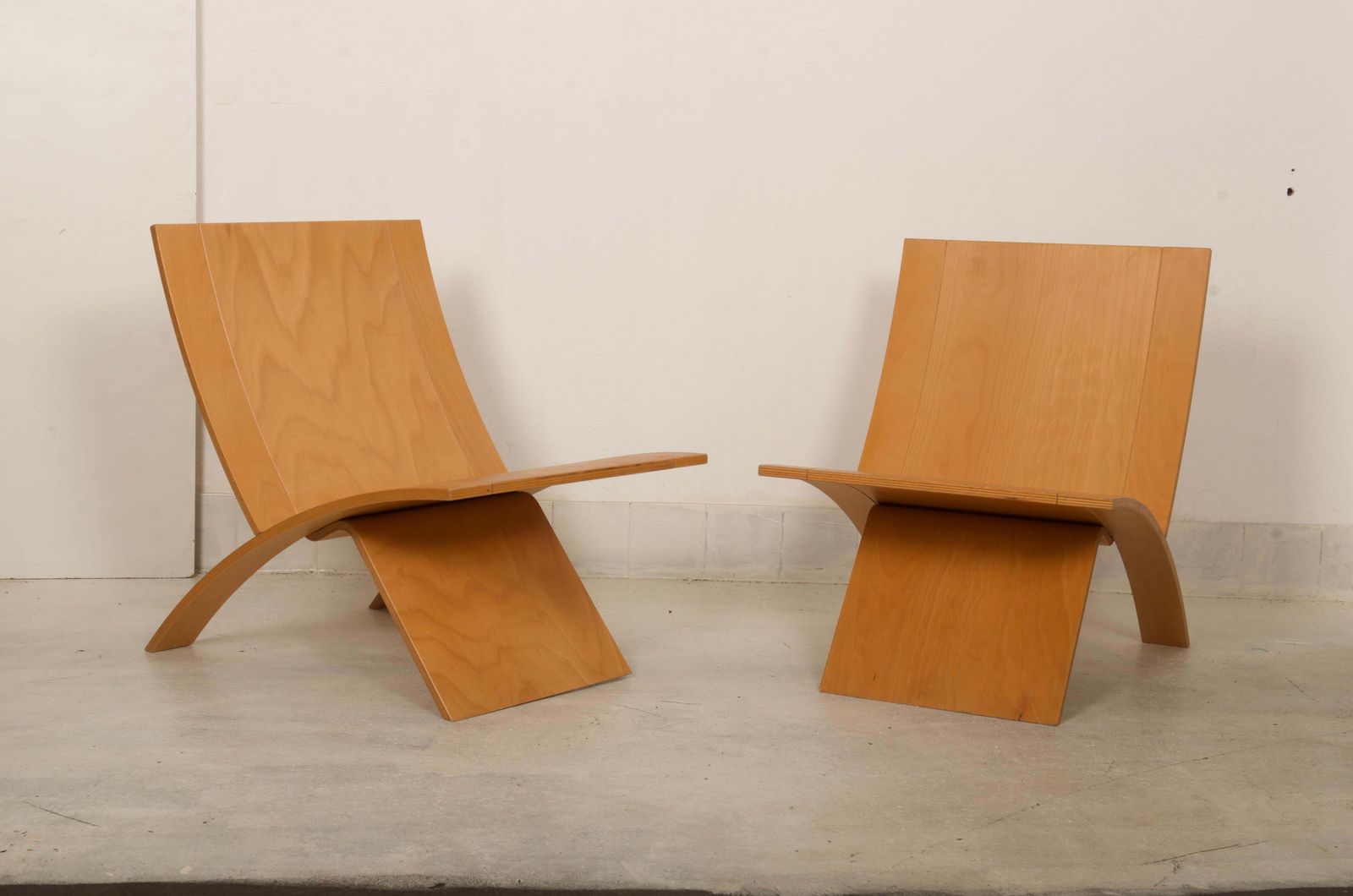 Jens Nielsen Laminex Plywood Lounge Chairs Westnofa photo vinterior
