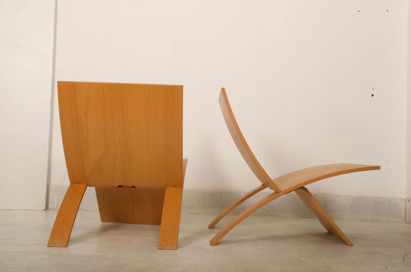photo for sale Jens Nielsen Laminex Plywood Lounge Chairs Westnofa