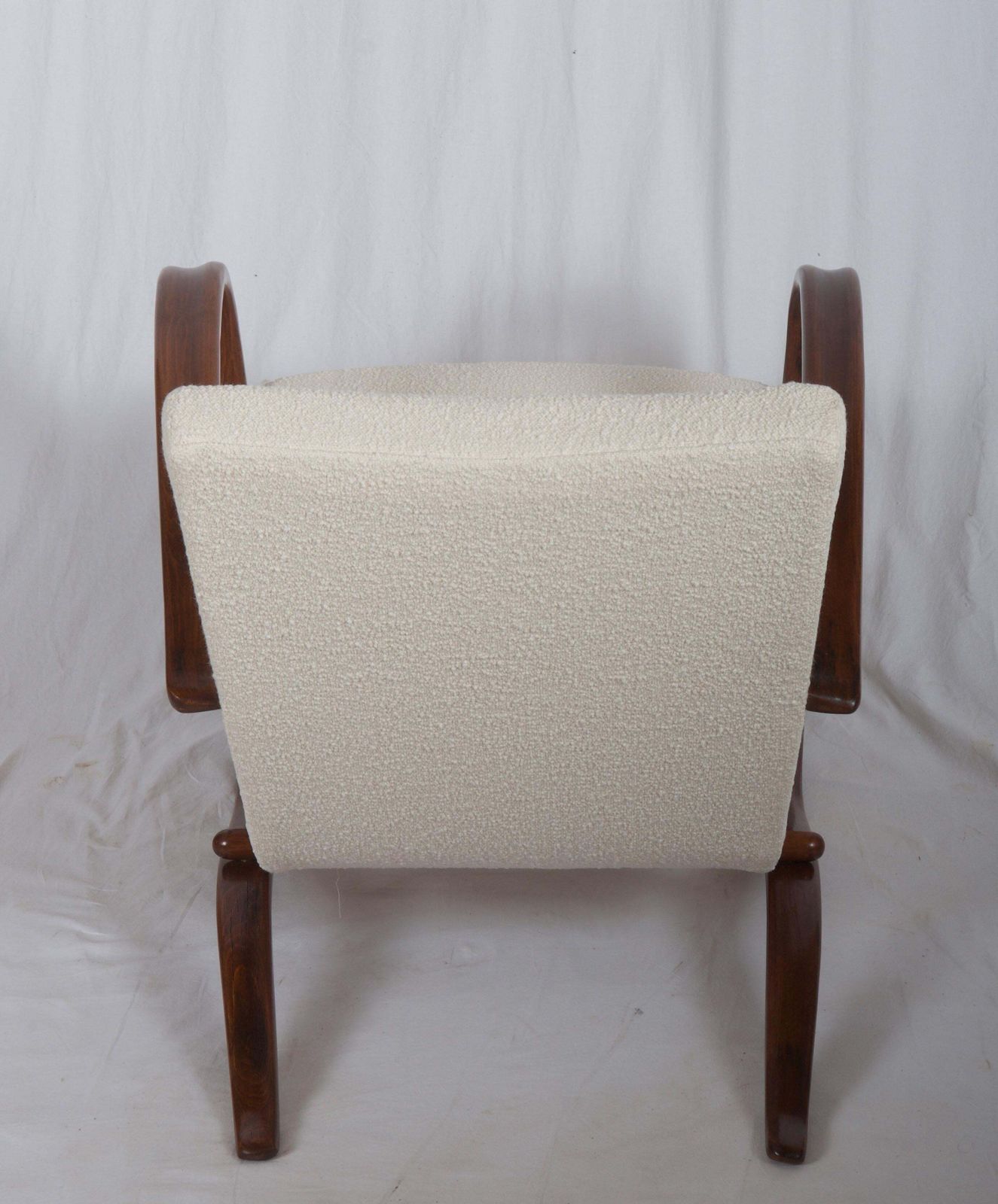 Art Deco Thonet H269 Armchair Boucé Fabric By Jindrich Halabala photo vinterior