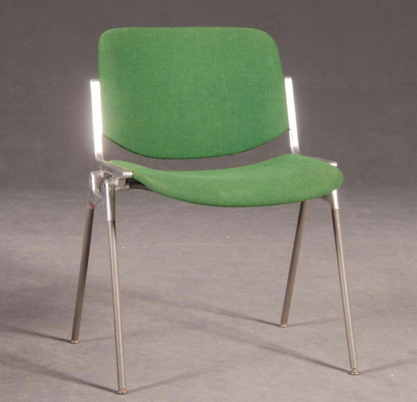 Set Of Two Stackable Chairs By Giancarlo Piretti For Castelli photo for sale
