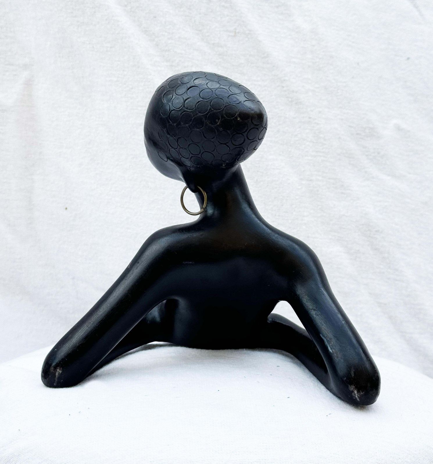 African Woman Figurine Sculpture By Leopold Anzengruber photo for sale