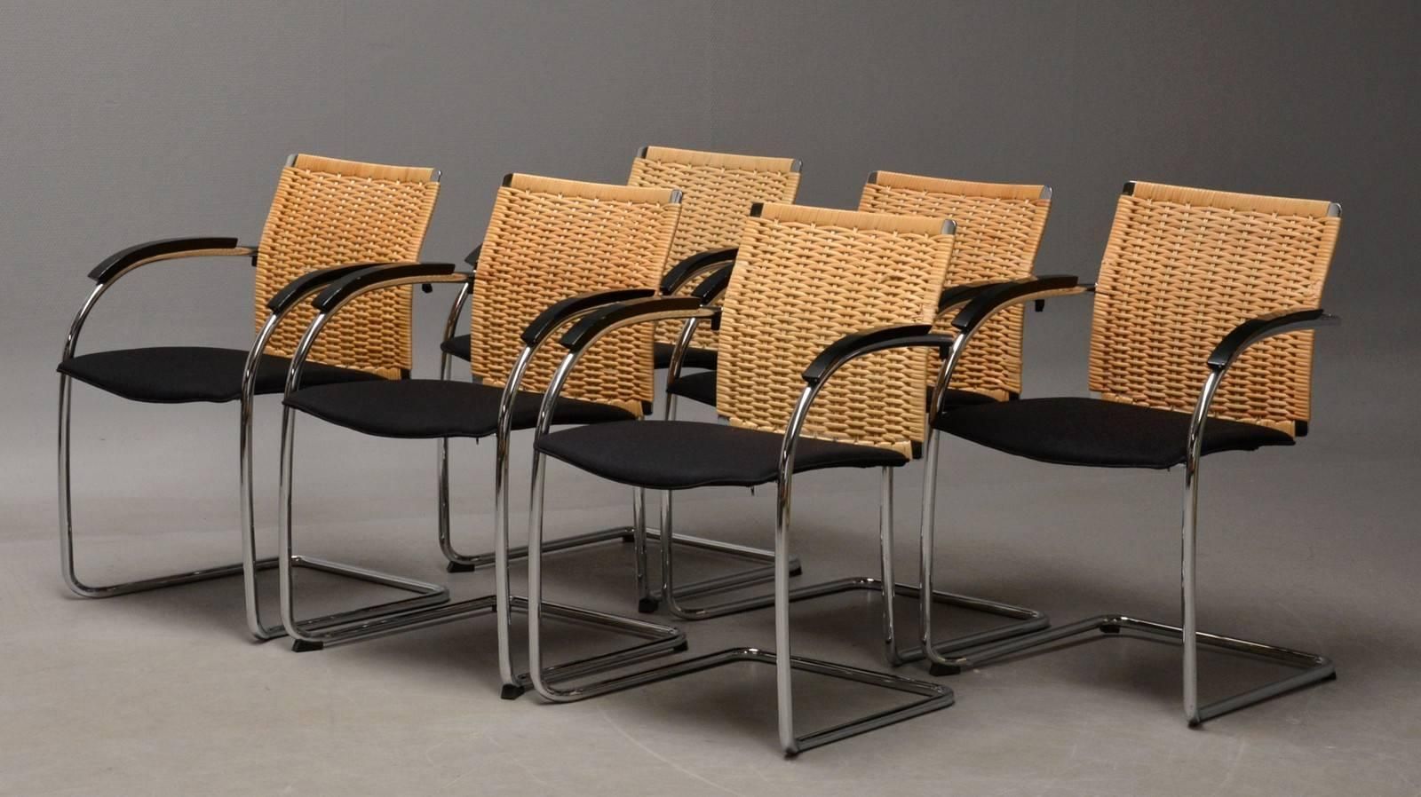 Set Van Zes Eetkamerstoelen Van Jozef Gorcia & Andreas Krob Voor Thonet, Model S78 photo vinterior