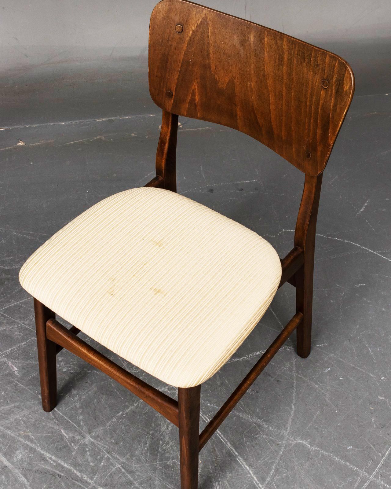 Set Of Four Dining Chairs By Ib Kofod Larsen For Christensen & Larsen photo vinterior