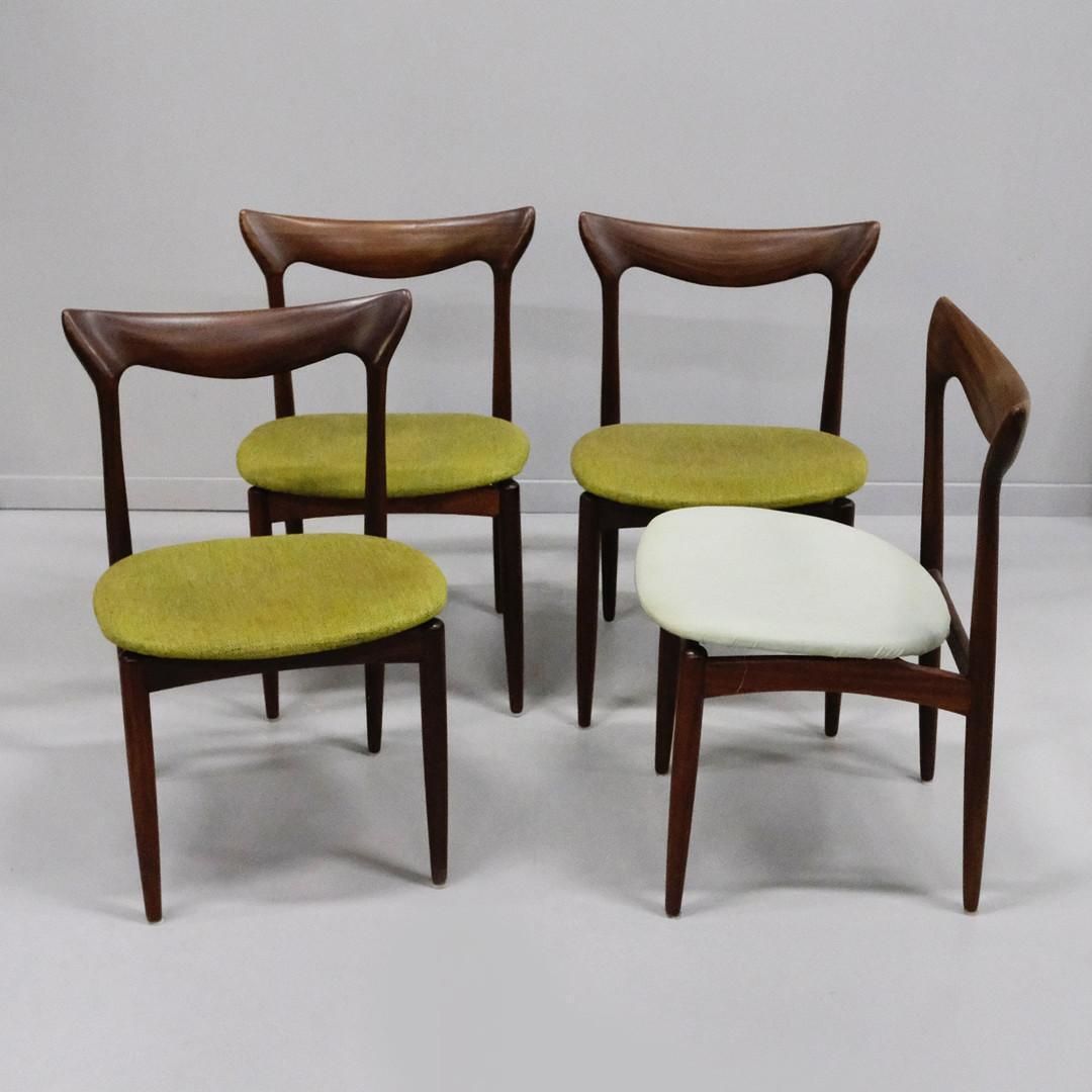 Set Of Four Danish Hardwood Dining Chairs By H. W. Klein For Bramin photo furniture