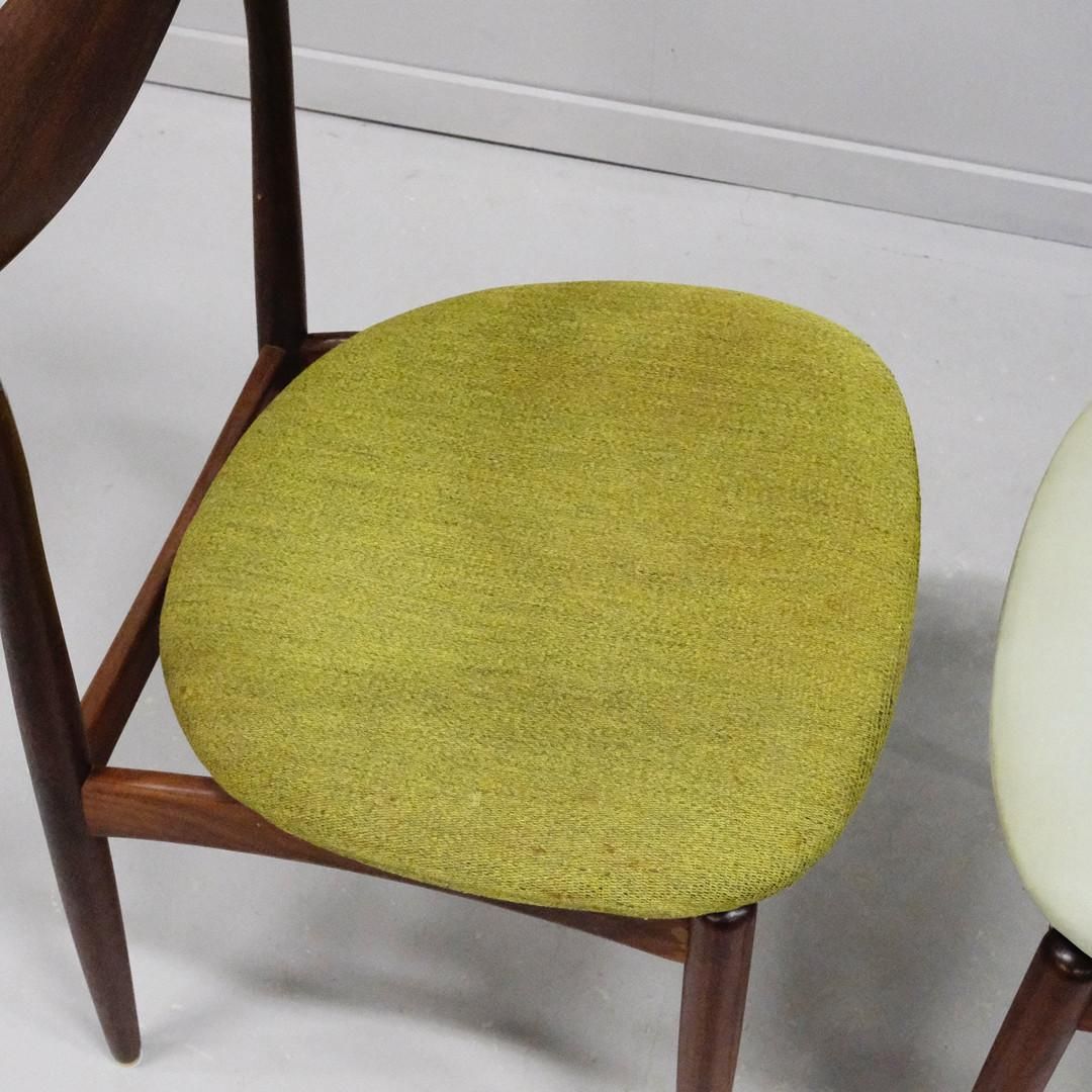 3075.0 Set Of Four Danish Hardwood Dining Chairs By H. W. Klein For Bramin photo