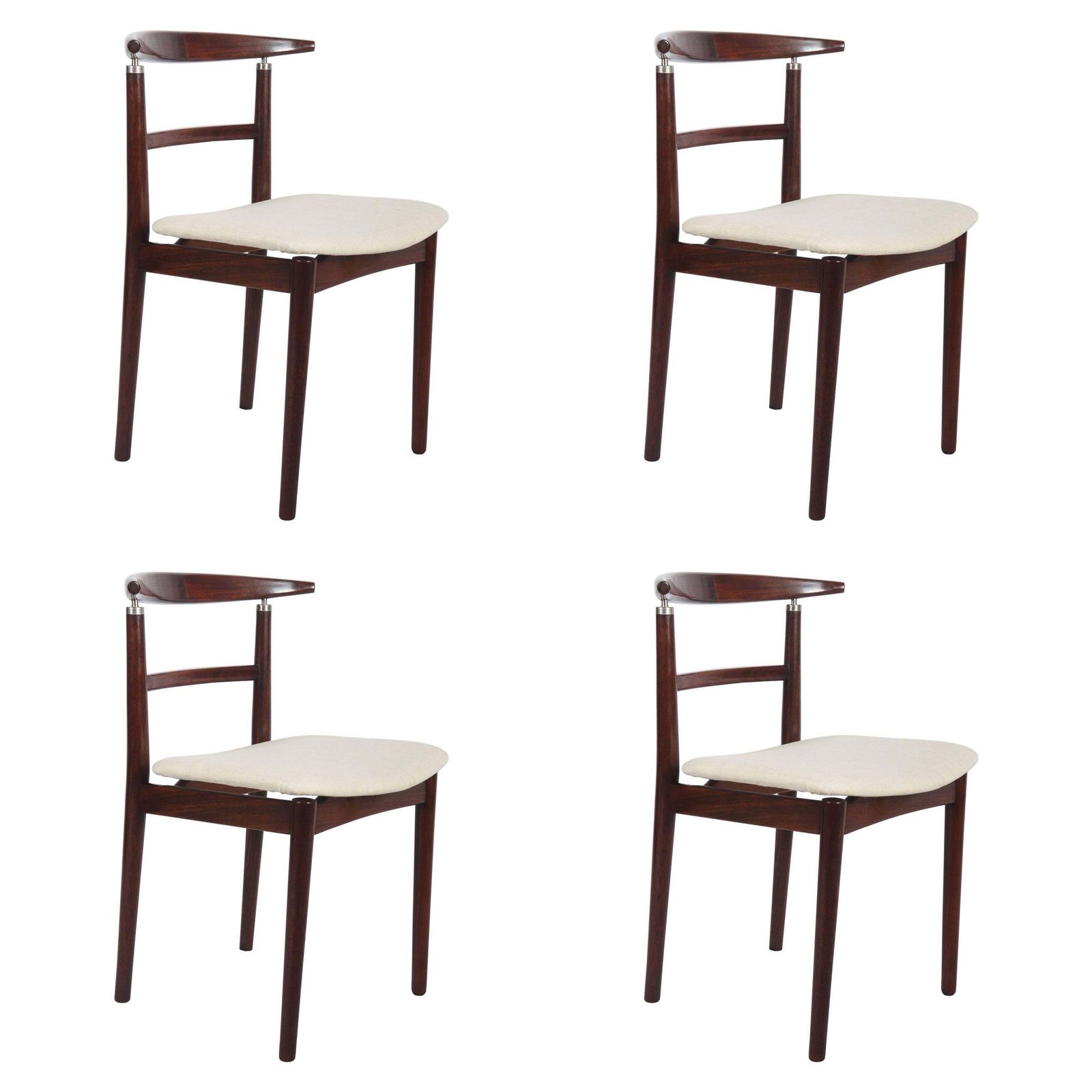Set Of Four Danish Dining Chairs By Helge Sibast And Børge Rammeskov