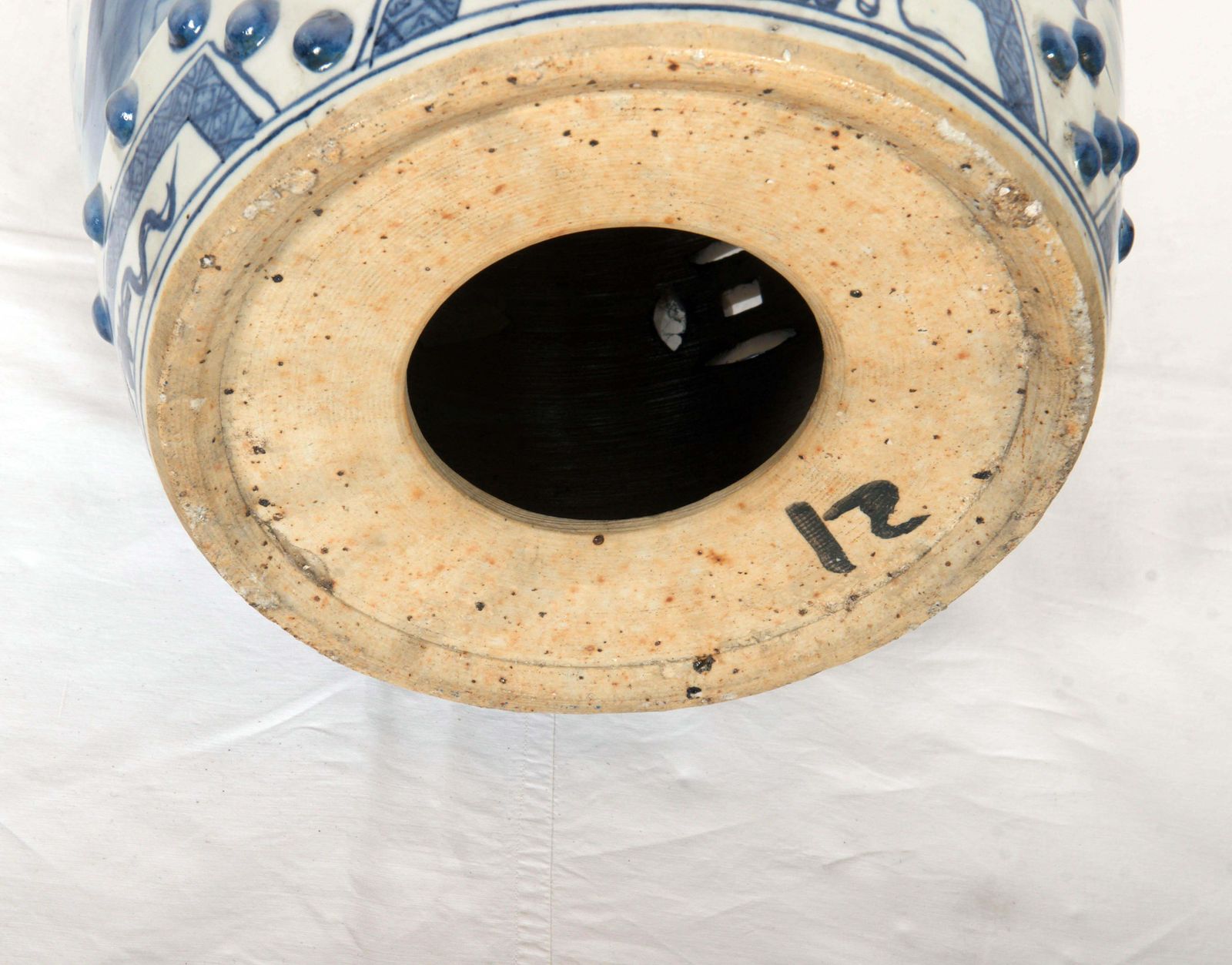 Hand Painted Chinese Ceramic Garden Stool photo vinterior