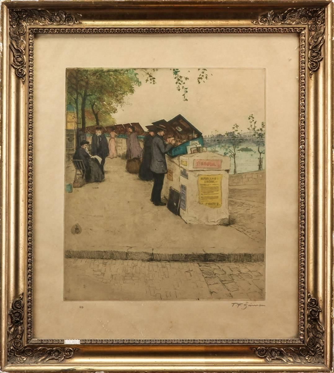 Tavik Frantisek Simon "Motif From Seine, Paris" photo furniture