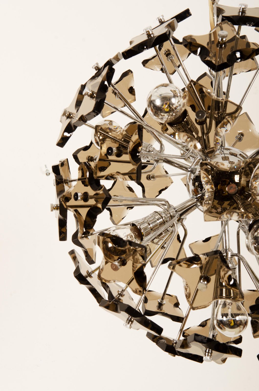 Glass Sputnik Chandelier By Fontana Arte photo for sale