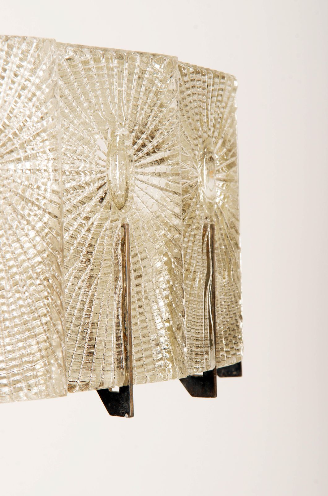 Textured Glass Chandelier By Rupert Nikoll photo 1530.0