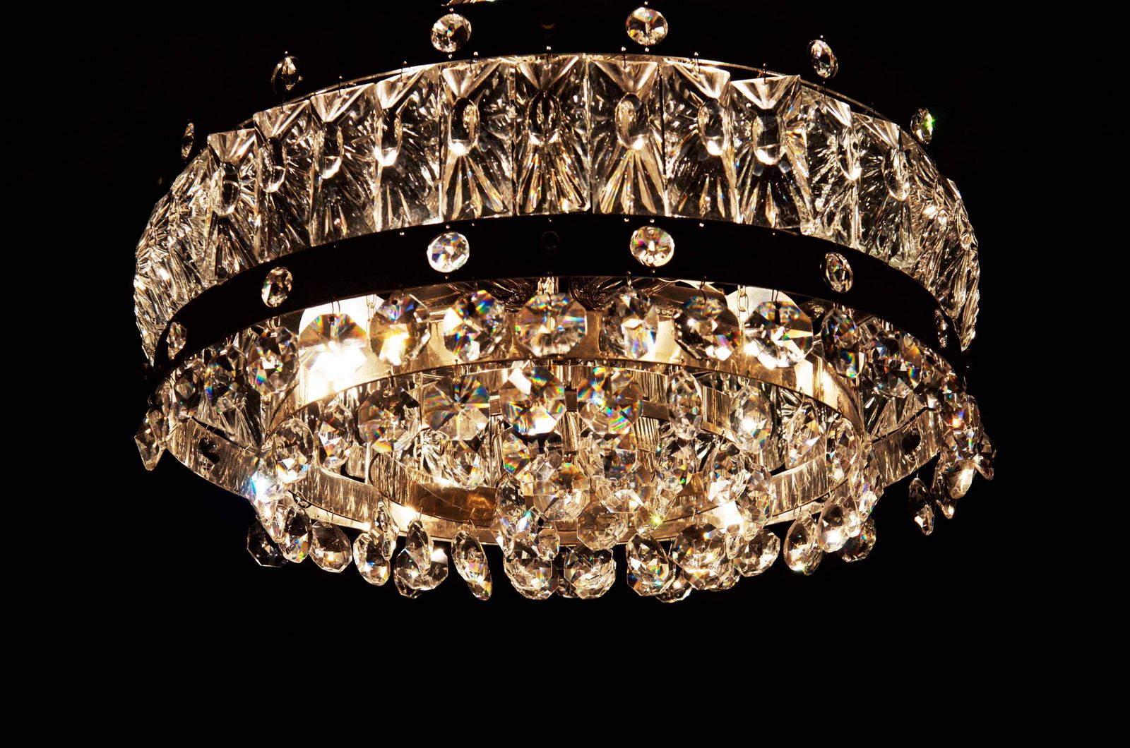 Midcentury Crystal Chandelier photo 1375.0