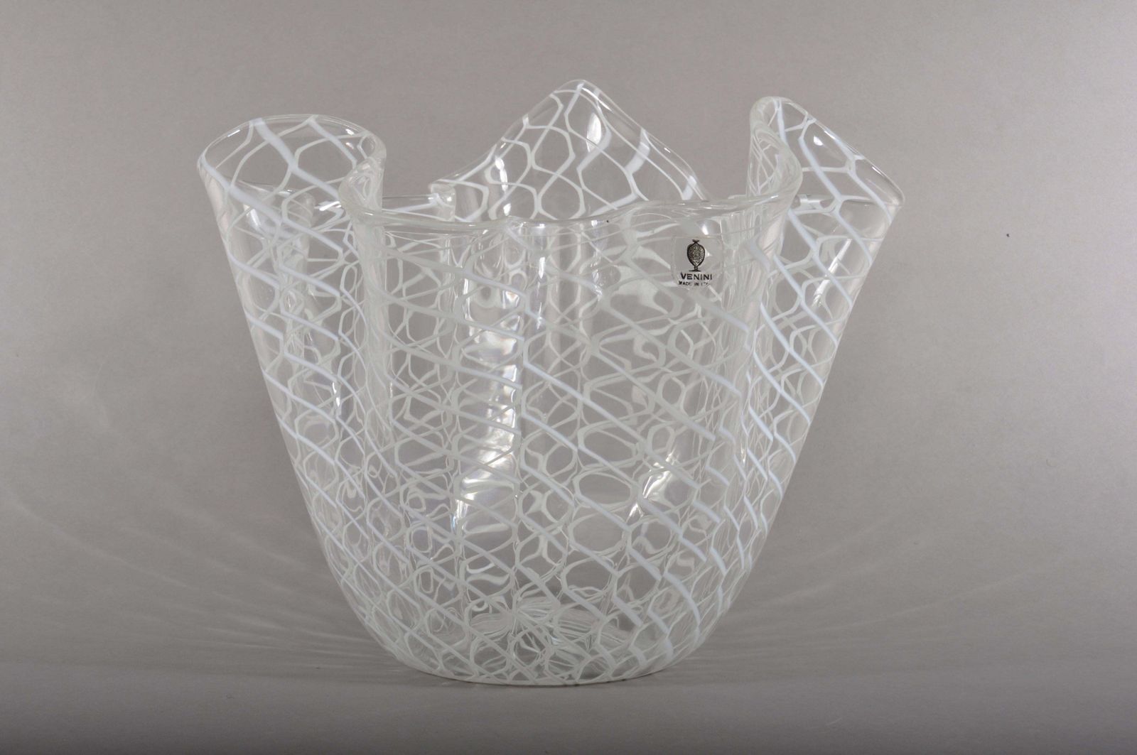 Large Fazzoletto Vase By Fulvio Bianconi For Venini Murano photo 1530.0