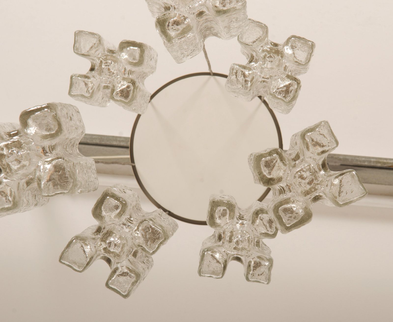 photo buy Large Ice Glass Granada Cascading Chandelier By Kalmar