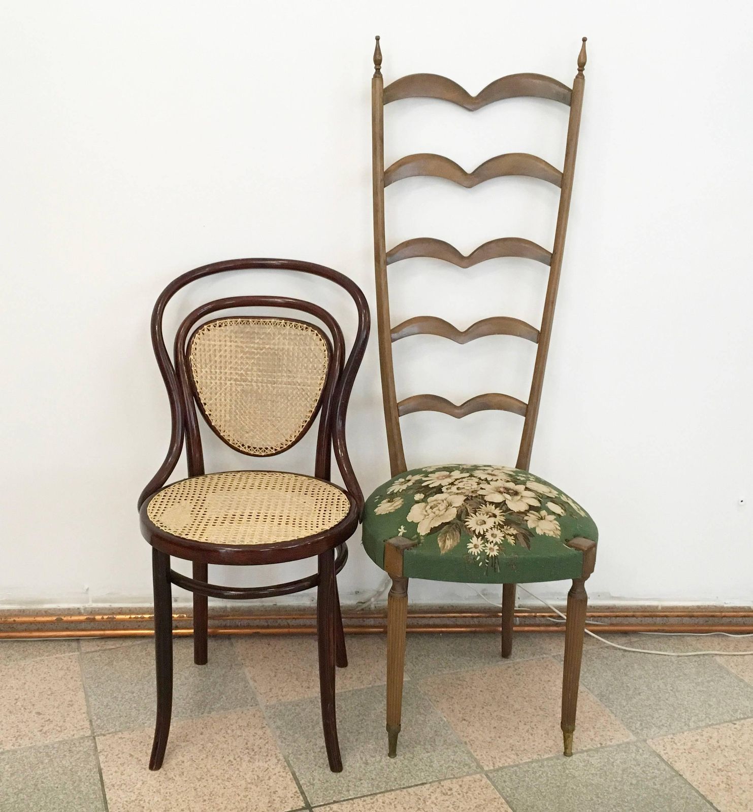 photo furniture Pair Of High Backed Chairs Attributed To Oskar Strnad Or Hugo Gorge