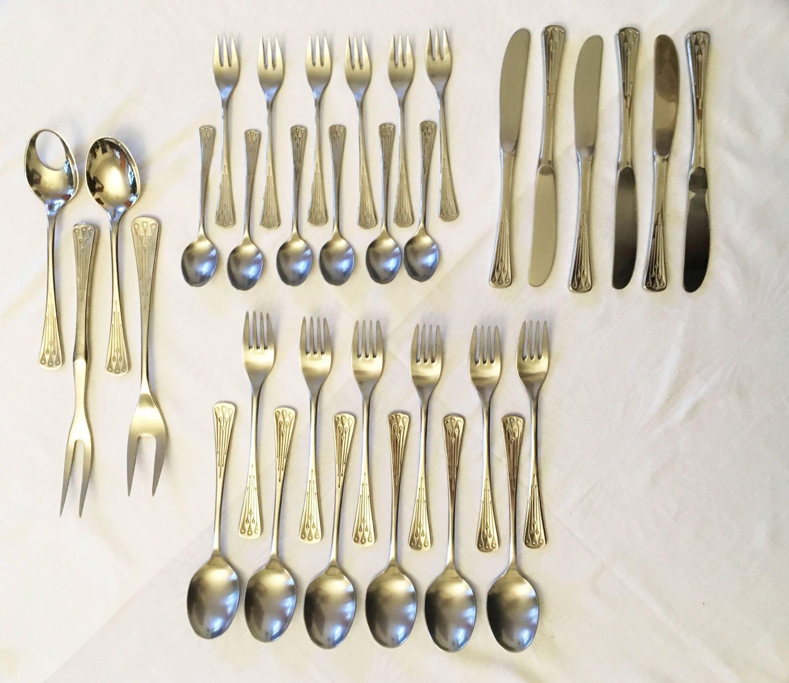 Flatware, Cutlery Set By Berndorf Model 9100, Charleston photo for sale