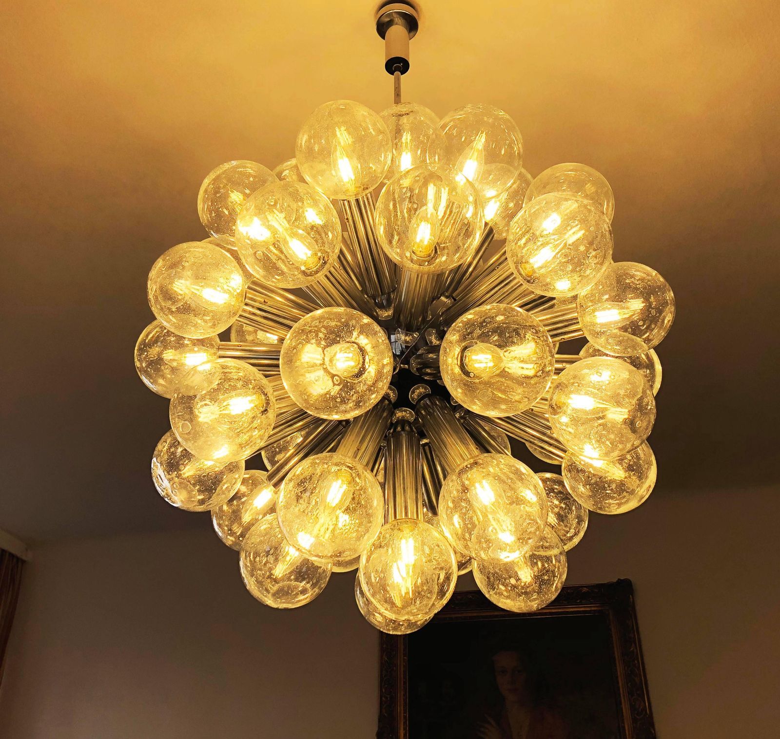 Sputnik Chandeliers By Kalmar "Rs 43 Kugel" photo vintage