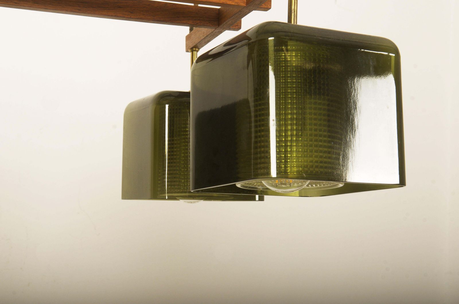 Ceiling Lamp Chandelier With Green Grasses By Carl Fagerlund For Orrefors photo 7494.0