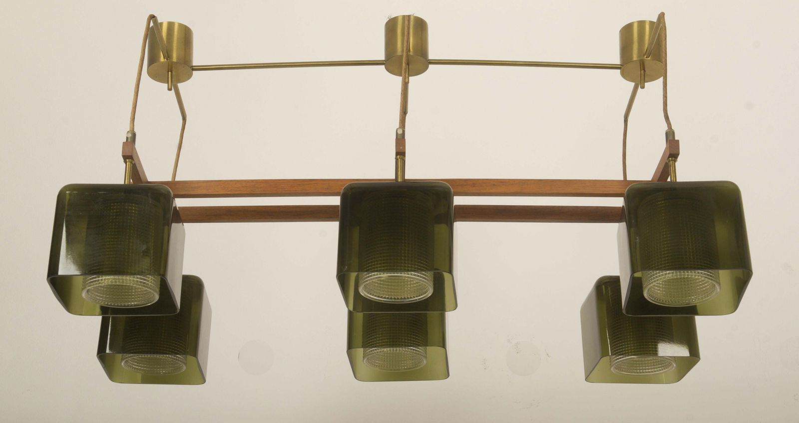 Ceiling Lamp Chandelier With Green Grasses By Carl Fagerlund For Orrefors photo vintage