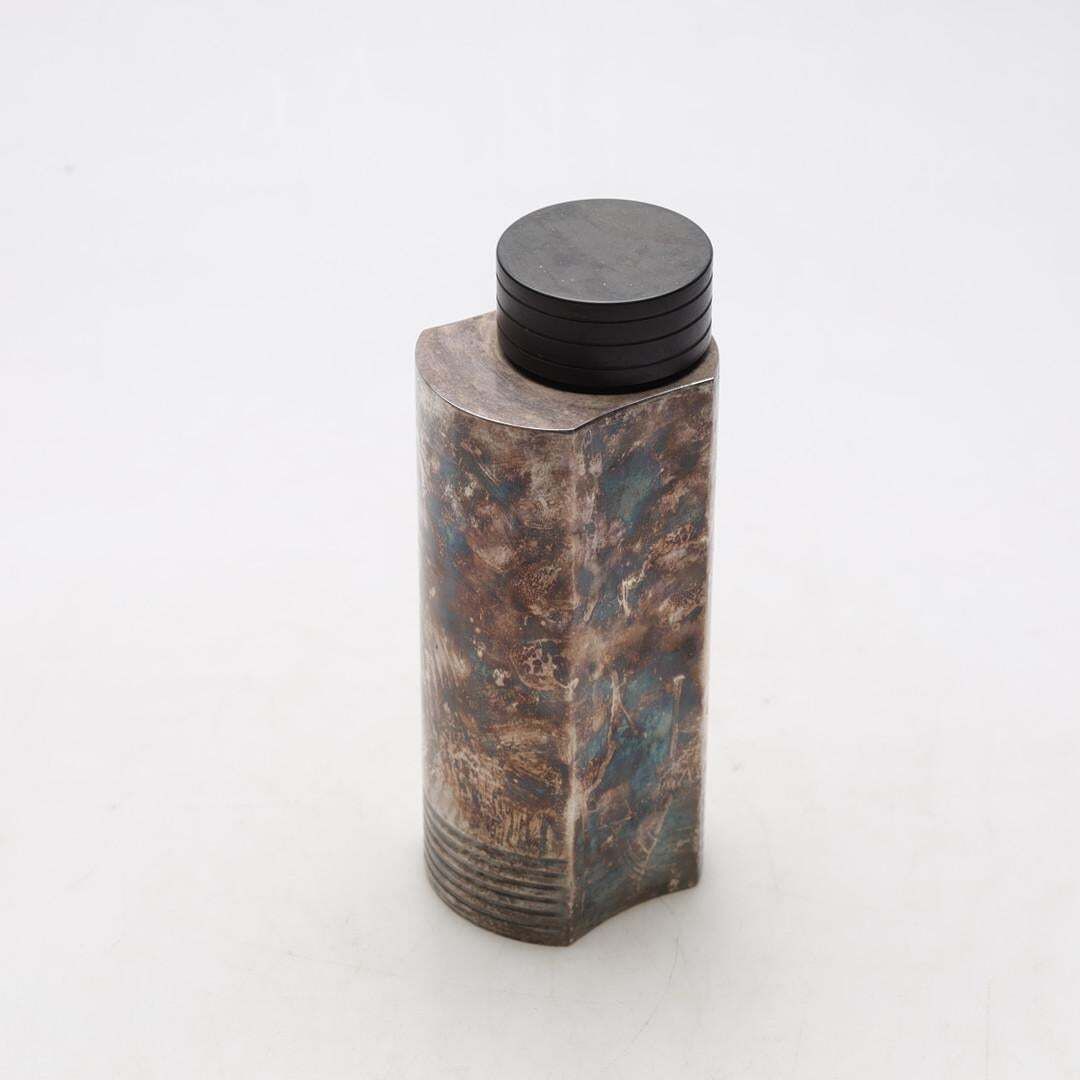 Iconic Art Deco Folke Arstrom Swedish Silver Plated Cocktail Shaker photo vintage