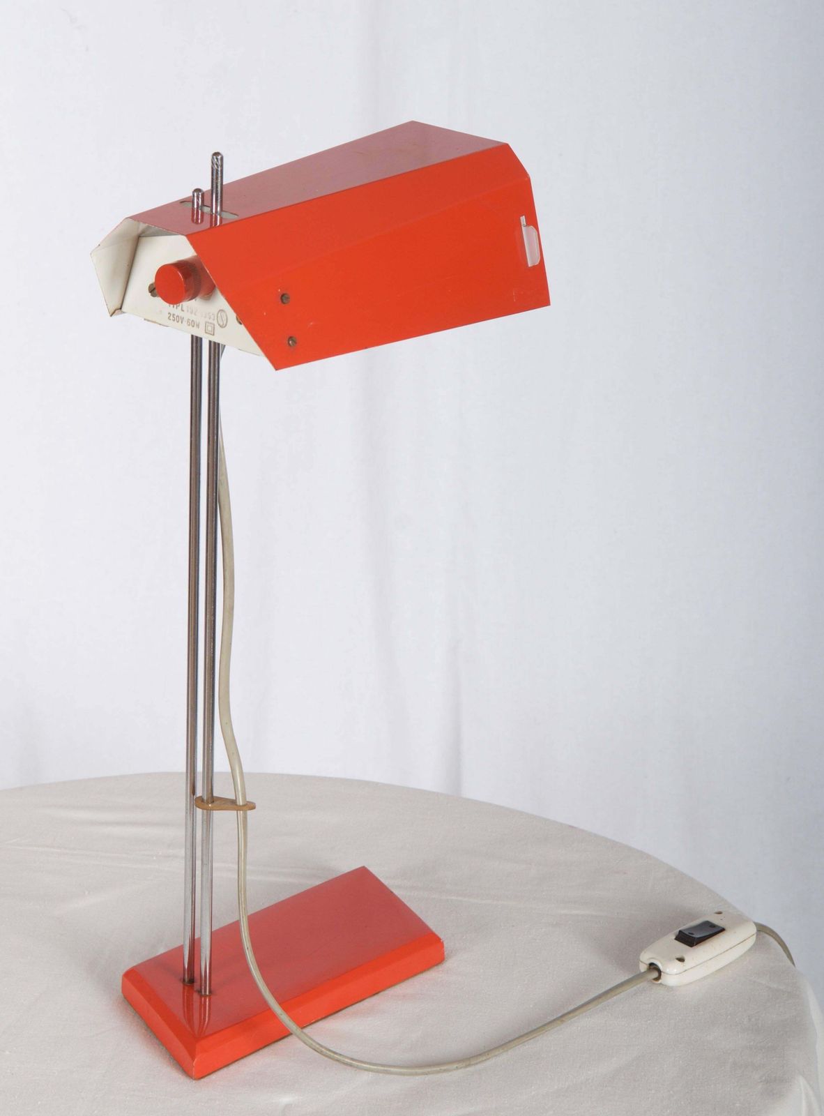 Vintage Orange Table Lamp photo vintage