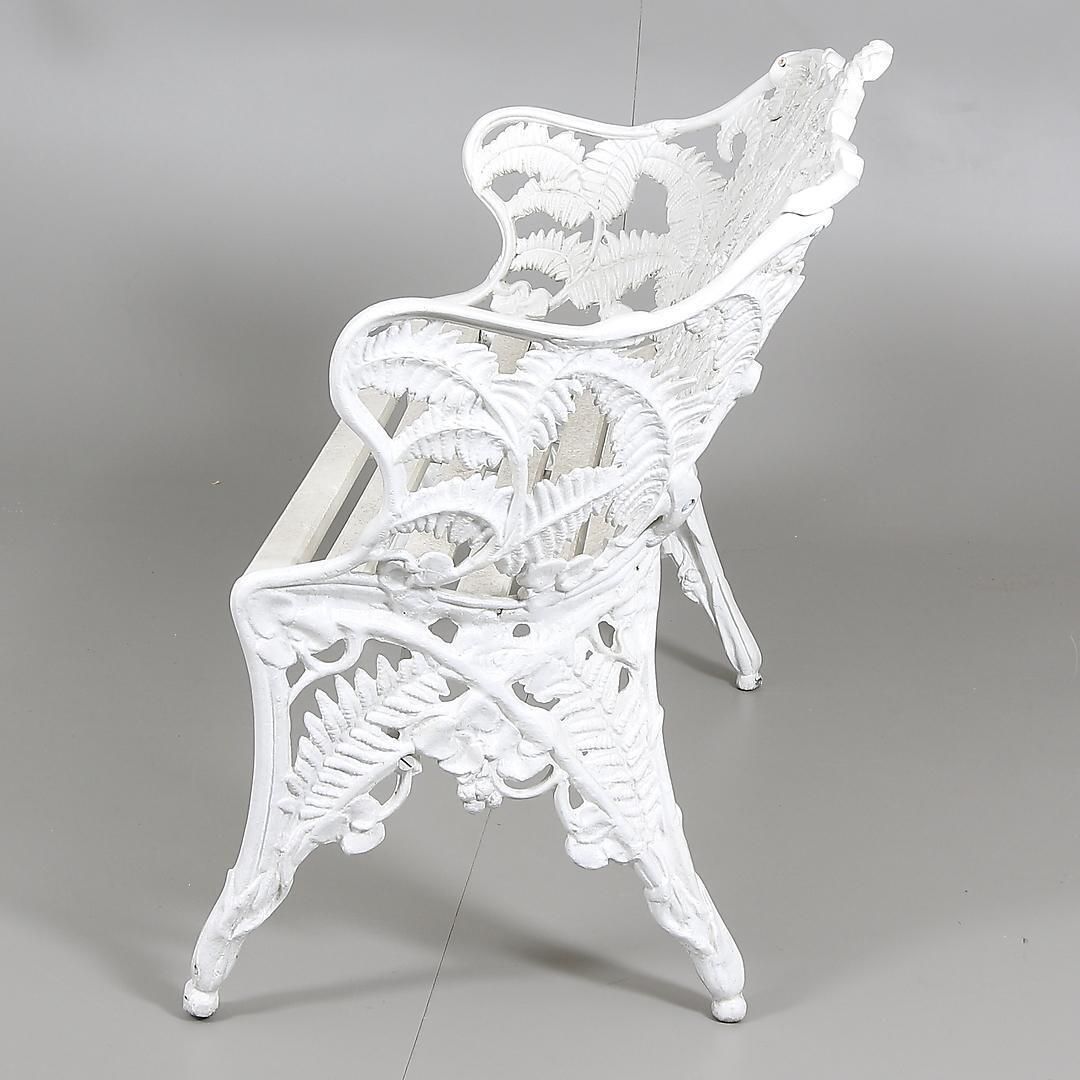 Swedish Park Garden Steel Bench Settee photo 3778.0