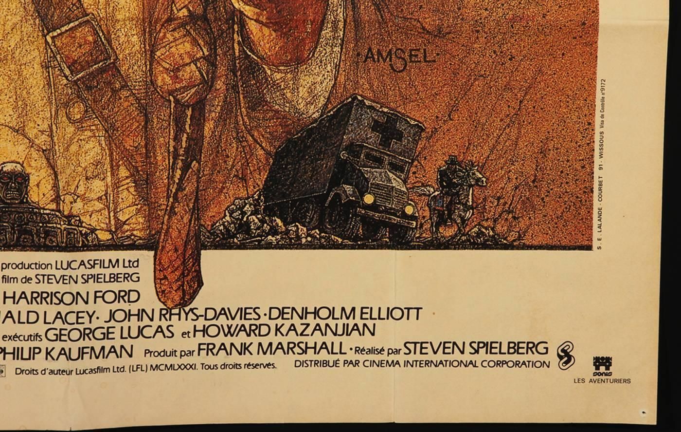 Original Film Poster "Les Aventuriers De L´Arche Perdue" Raiders Of The Lost Ark photo furniture