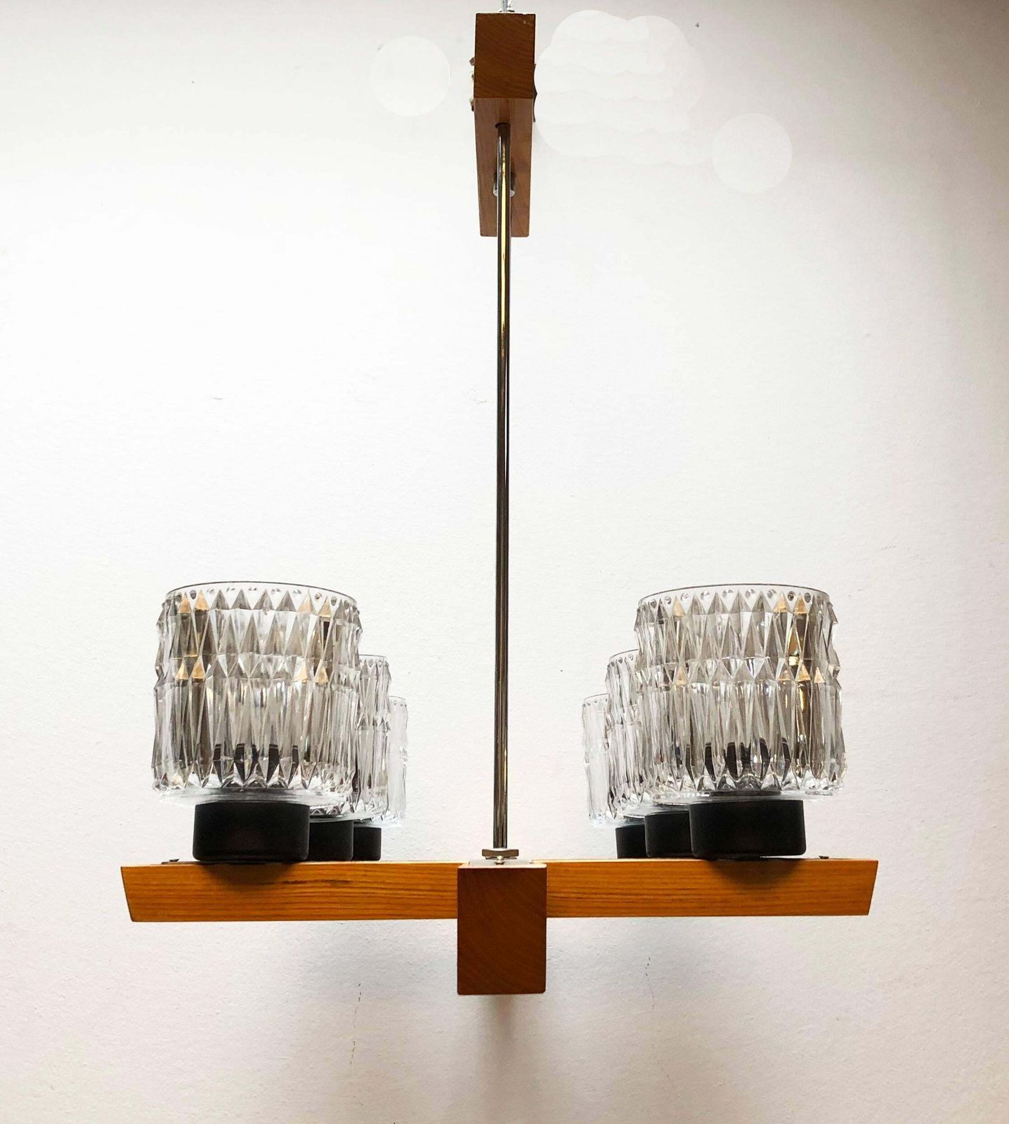 Elongated Suspended Lamp Chandelier In The Style Of Kalmar photo vinterior