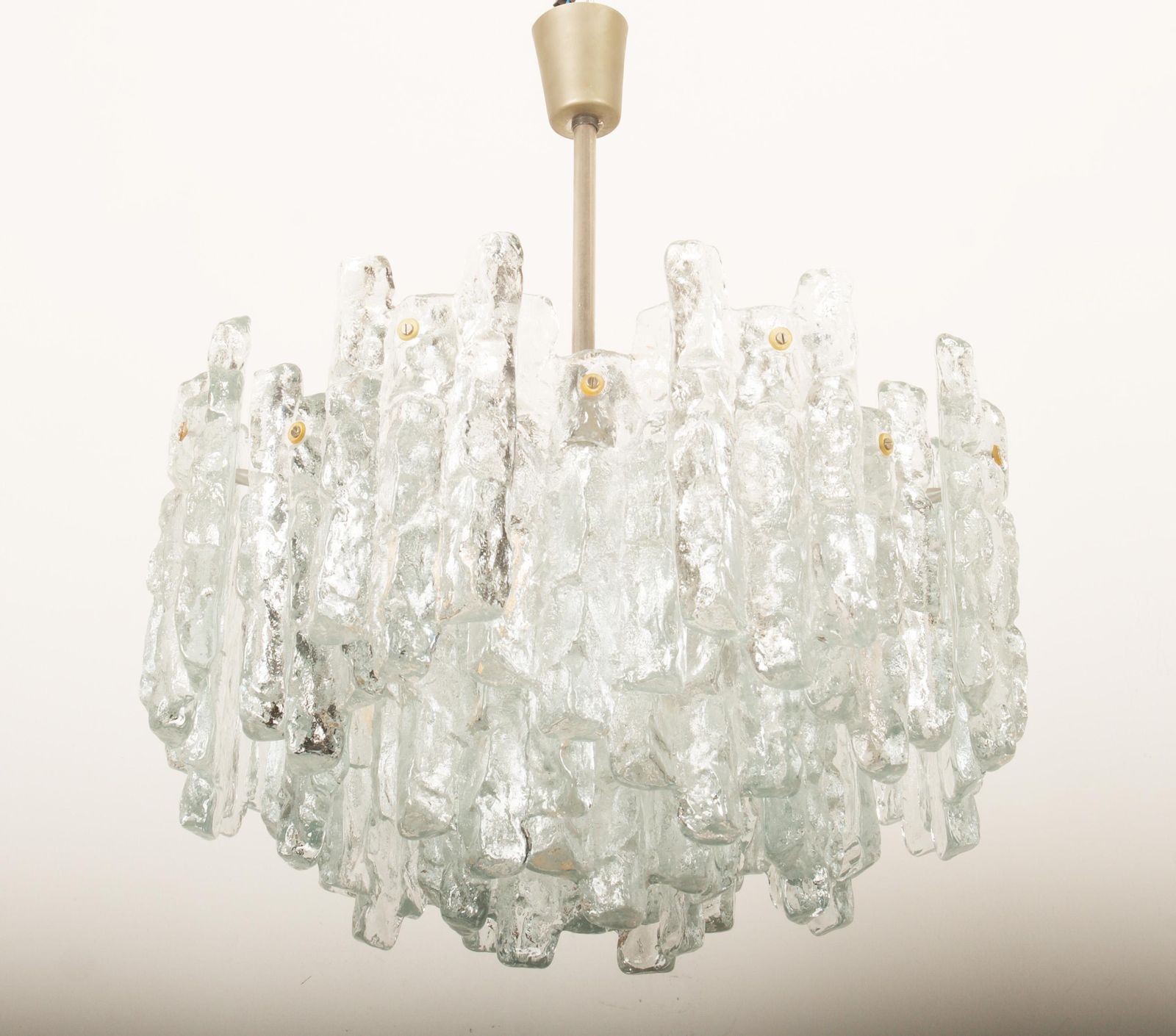 photo furniture Impressive Austrian Kalmar "Fuente" Crystal Ice Glass Chandelier