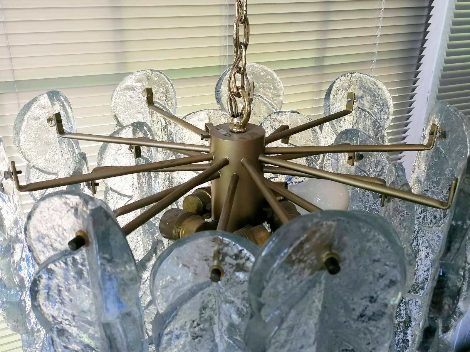 photo for sale J. T. Kalmar Citrus Swirl Crystal Glass Chandelier
