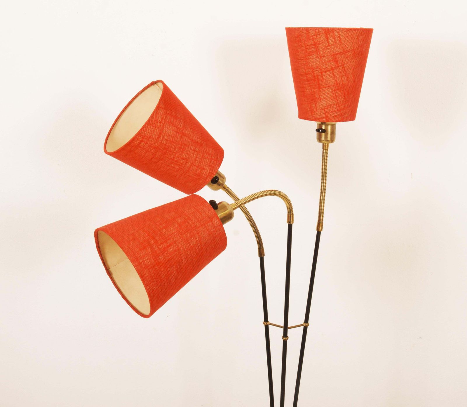 Scandinavian Modern Three Arm Floor Lamp By Ateljé Lyktan photo vintage