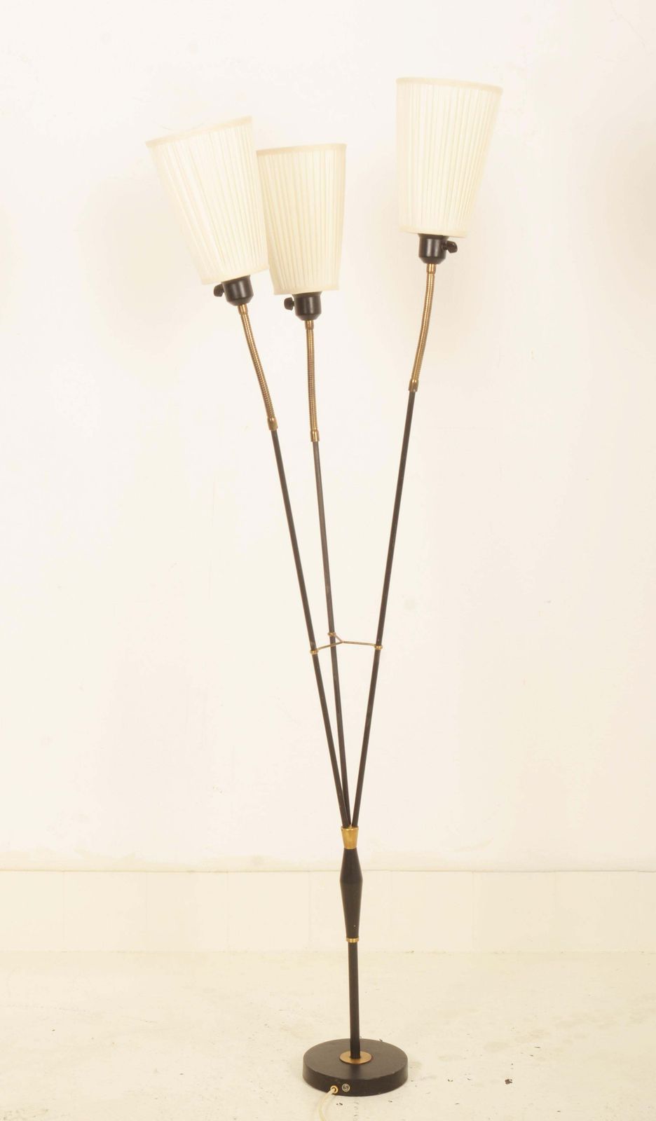 Lighting Scandinavian Modern Three Arm Floor Lamp By Ateljé Lyktan photo