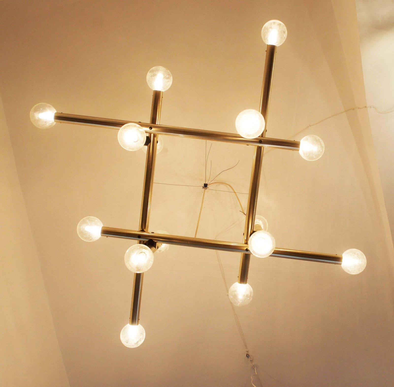 Large Atomic Rs System Chandelier By Kalmar photo vinterior
