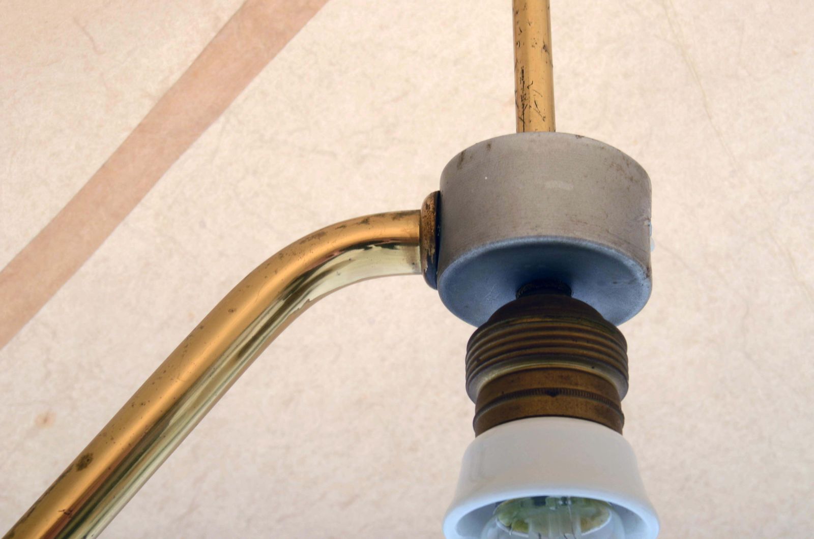 Midcentury Brass Floor Lamp By Rupert Nikoll photo buy