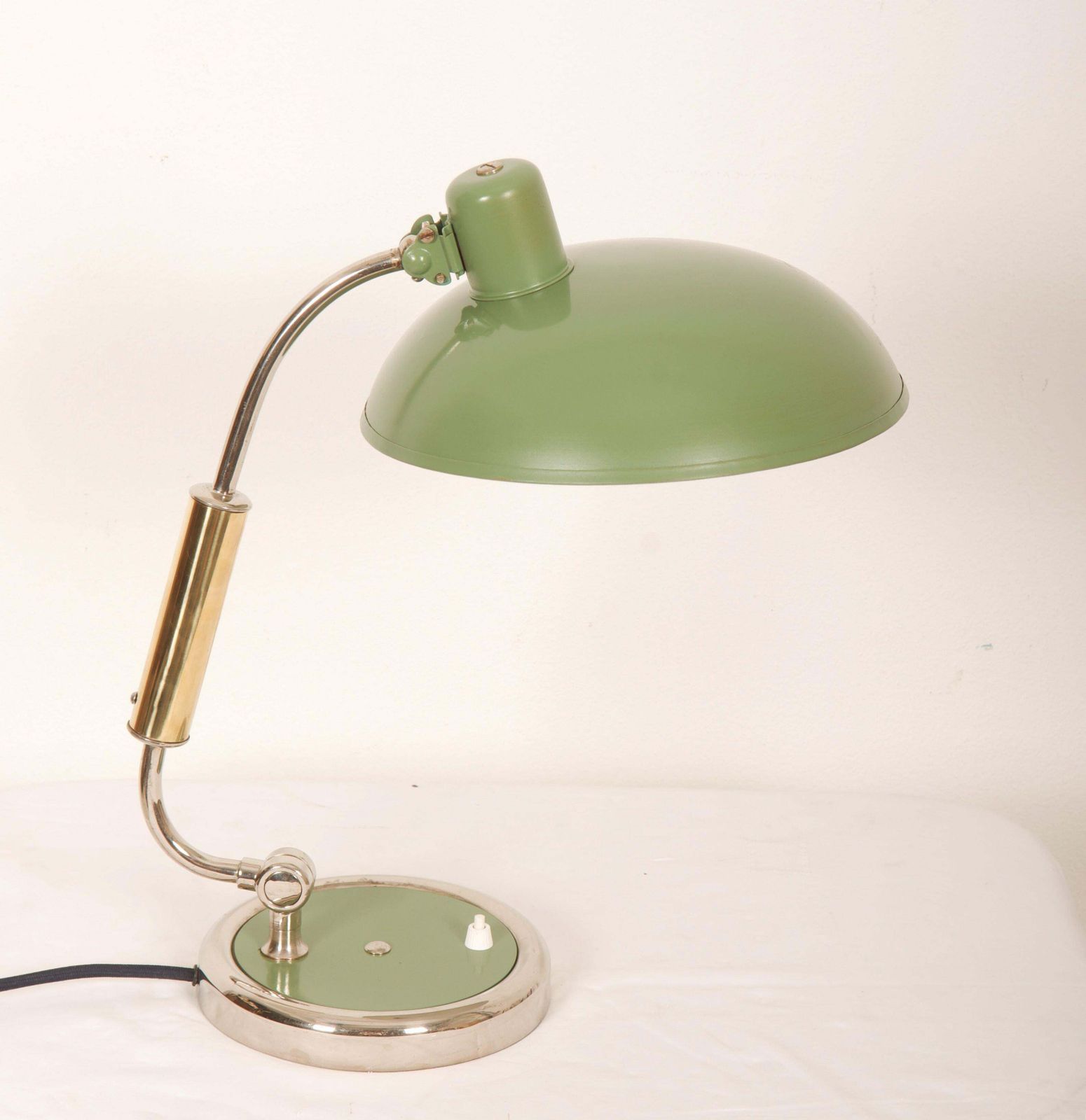 Kaiser Idell By Christian Dell Model 6632 President Green Desk Lamp photo furniture