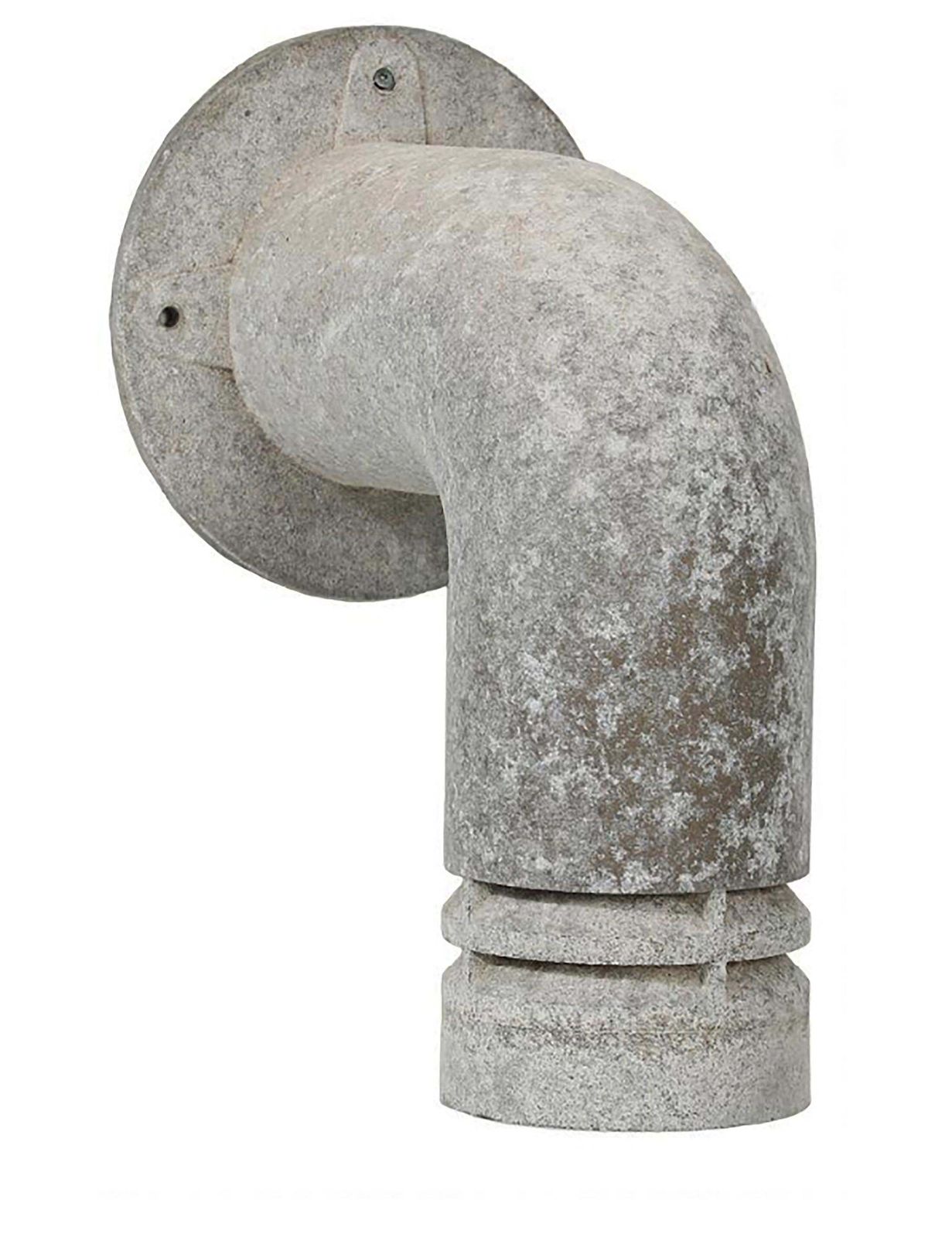 A Pair Of Outdoor Galvanized Metal Wall Lamps “Pipeline” By Ole Pless Jørgensen photo vinterior