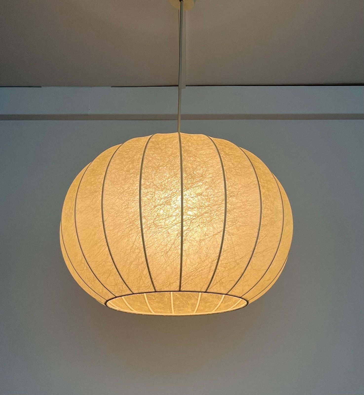 German Mid Century "Cocoon" Chandelier By Goldkant Leuchten, 1970s photo for sale