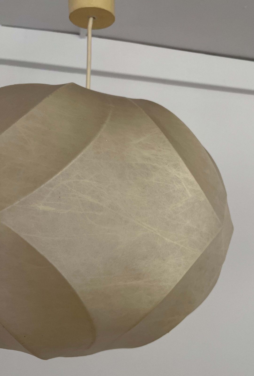 1924.0 German Mid Century Cocoon Chandelier By Friedel Wauer For Goldkant, 1960s photo
