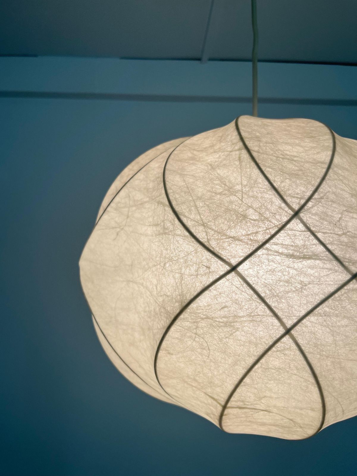photo buy German Mid Century Cocoon Chandelier By Friedel Wauer For Goldkant, 1960s