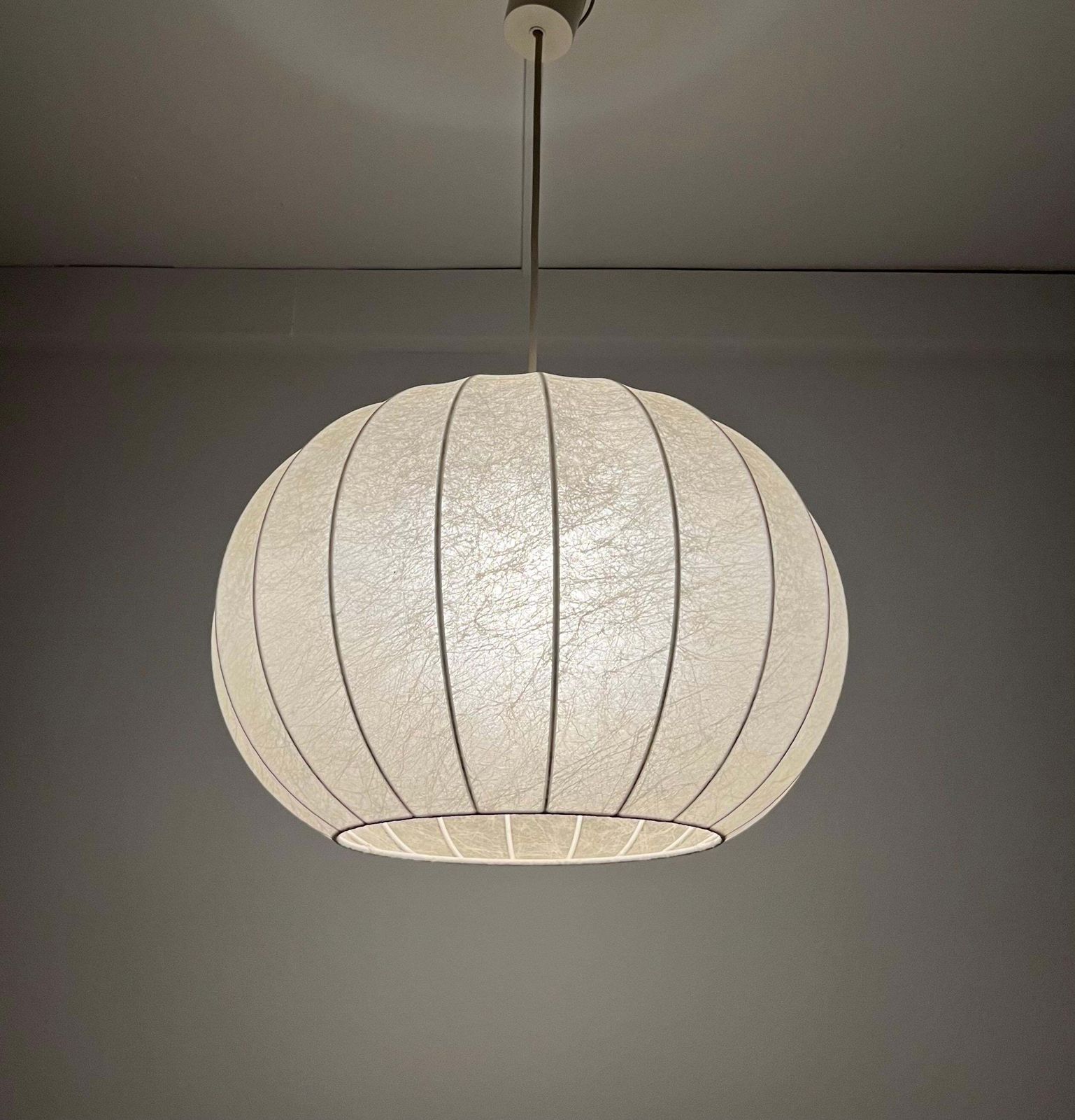 photo buy German Mid Century "Cocoon" Chandelier By Goldkant Leuchten, 1970s