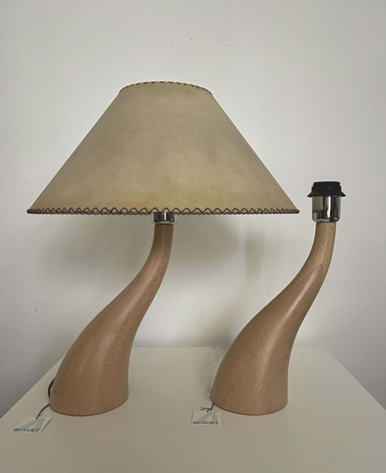 Postmodern "Bonsai" Wood Table Lamp By Josep Llusca For Blauet, Barcelona, 1990s photo for sale